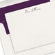 Elegant Script Flat Note Cards - Letterpress Image 1 of 3